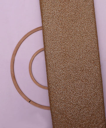 golden small heavy sequin net fabric o132 5680